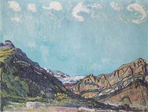 Paisaje en Champéry de Ferdinand Hodler